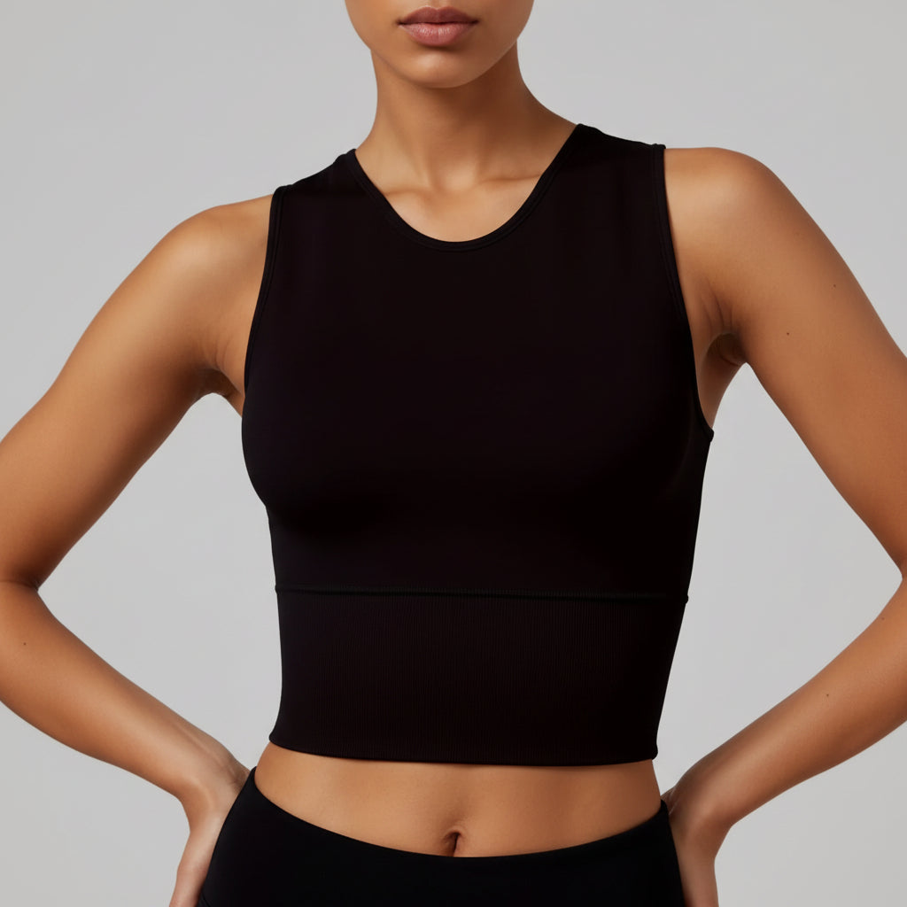 Womens Pickleball Crop Tank High Stretch