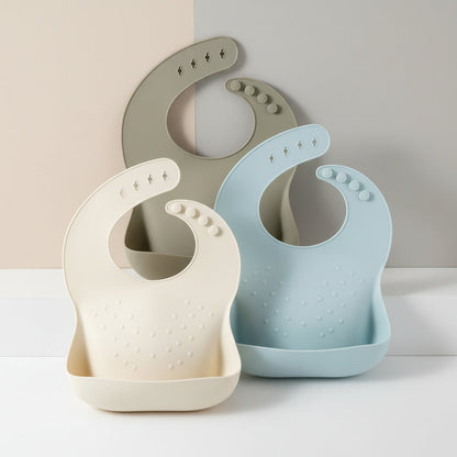 Baby Bib Silicone Adjustable Waterproof