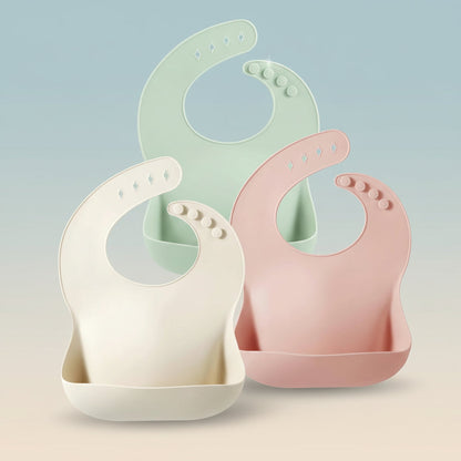 Baby Bib Silicone Adjustable Waterproof