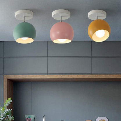 Nordic Macaron Ceiling Light Modern Round