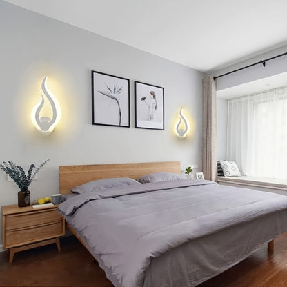 Modern Flame LED Wall Light 10W Warm