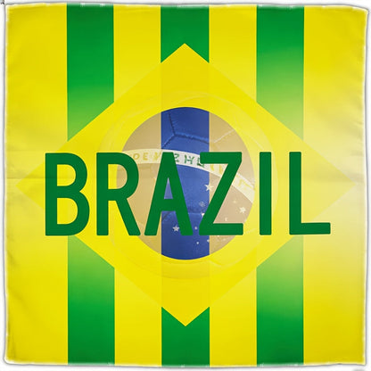 Brazil Flag Beach Towel Square Fan Blanket