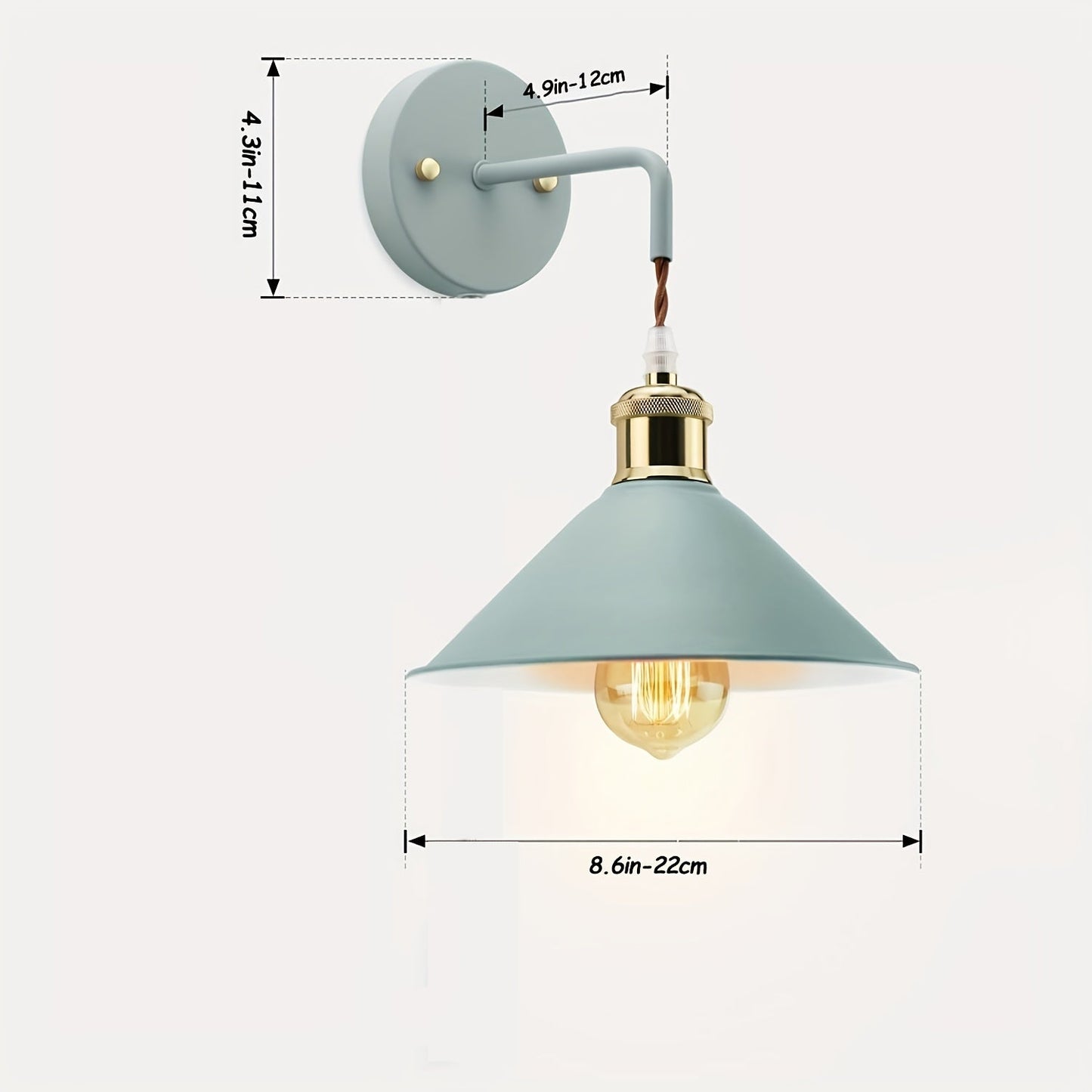 Modern Metal Wall Sconce Industrial Oil
