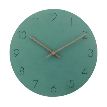 Nork Minimalist Wall Clock Contemporary Wood