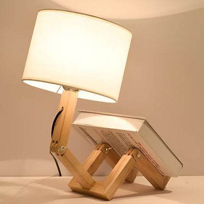 Rilna Table Lamp Flexible Wooden Design