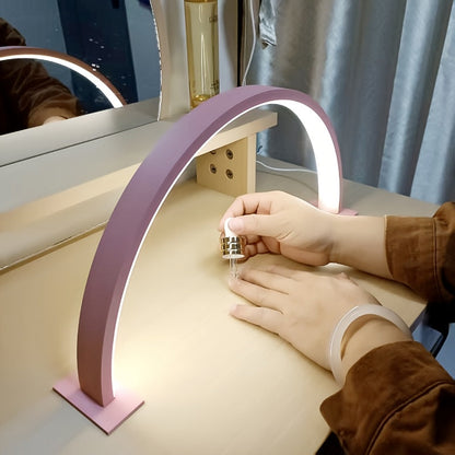 Crescent Moon LED Desk Lamp Adjustable USB