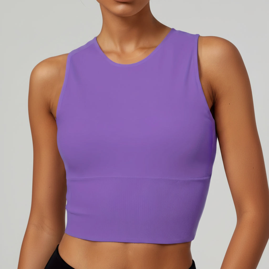 Womens Pickleball Crop Tank High Stretch