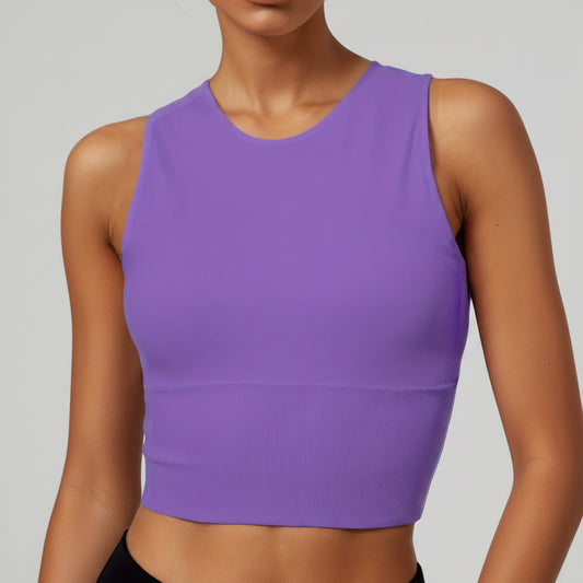 Womens Pickleball Crop Tank High Stretch