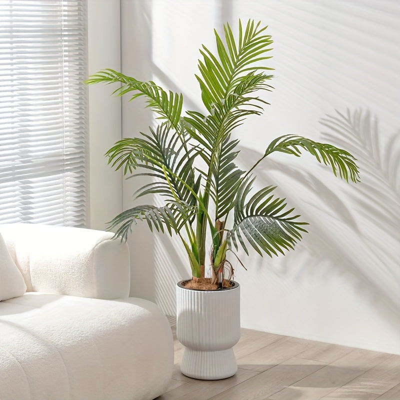 White Self Watering Flower Pot Modern Wine