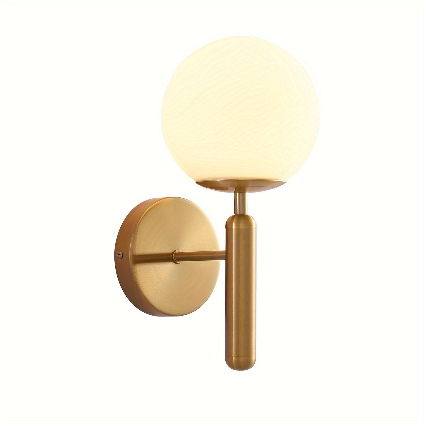 Modern Glass Wall Sconce Elegant Metal
