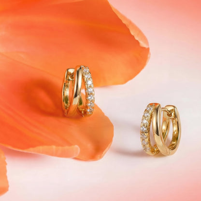 Earrings Mothers Day Gift Gold Huggie Hoop