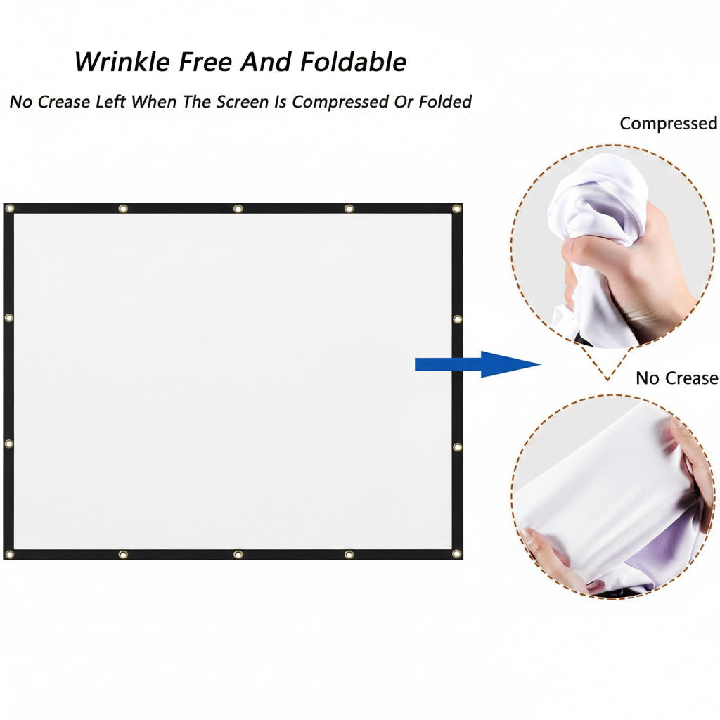 Portable 120 Inch Projector Screen Outdoor
