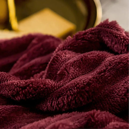 Bedding Duvet Cover Set Plush Style Winter