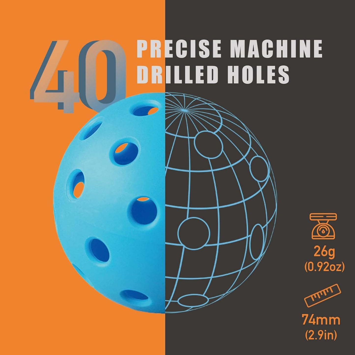 Pickleball Balls Outdoor Durable High