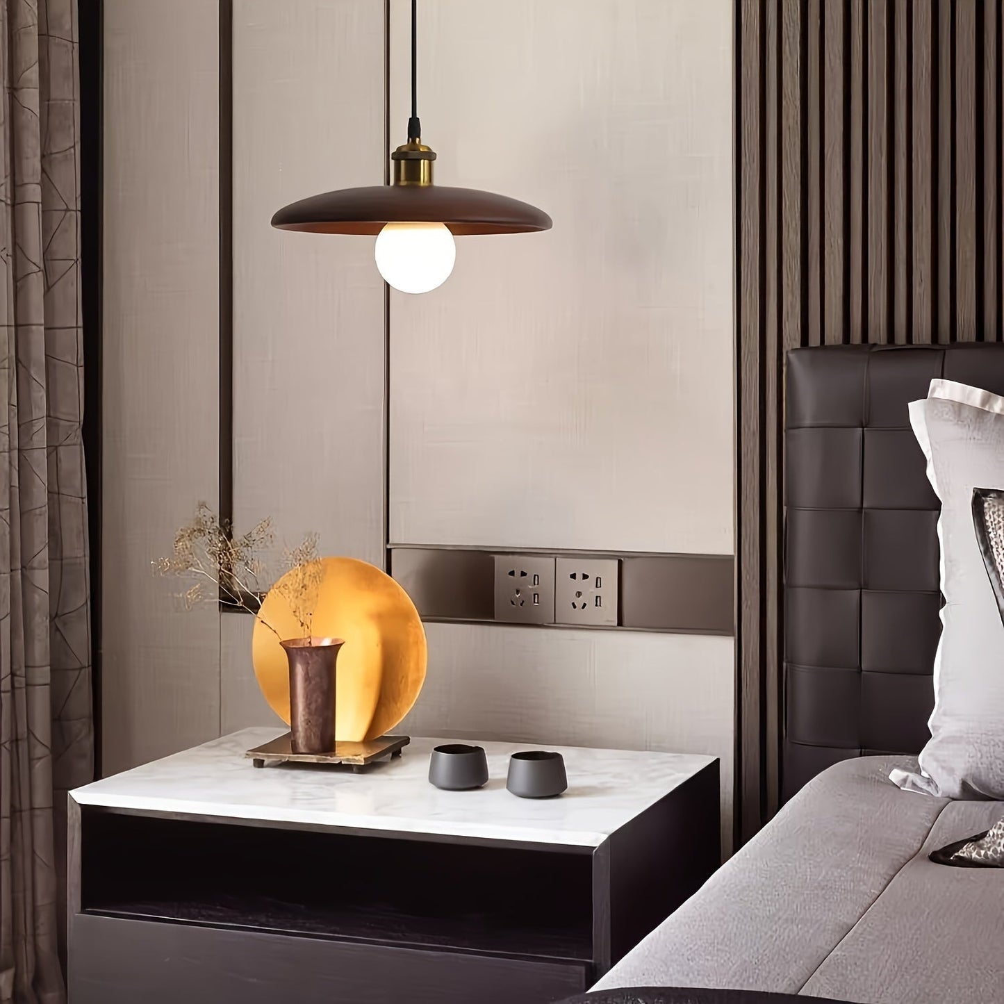 Modern Nordic Solid Wood Pendant Light