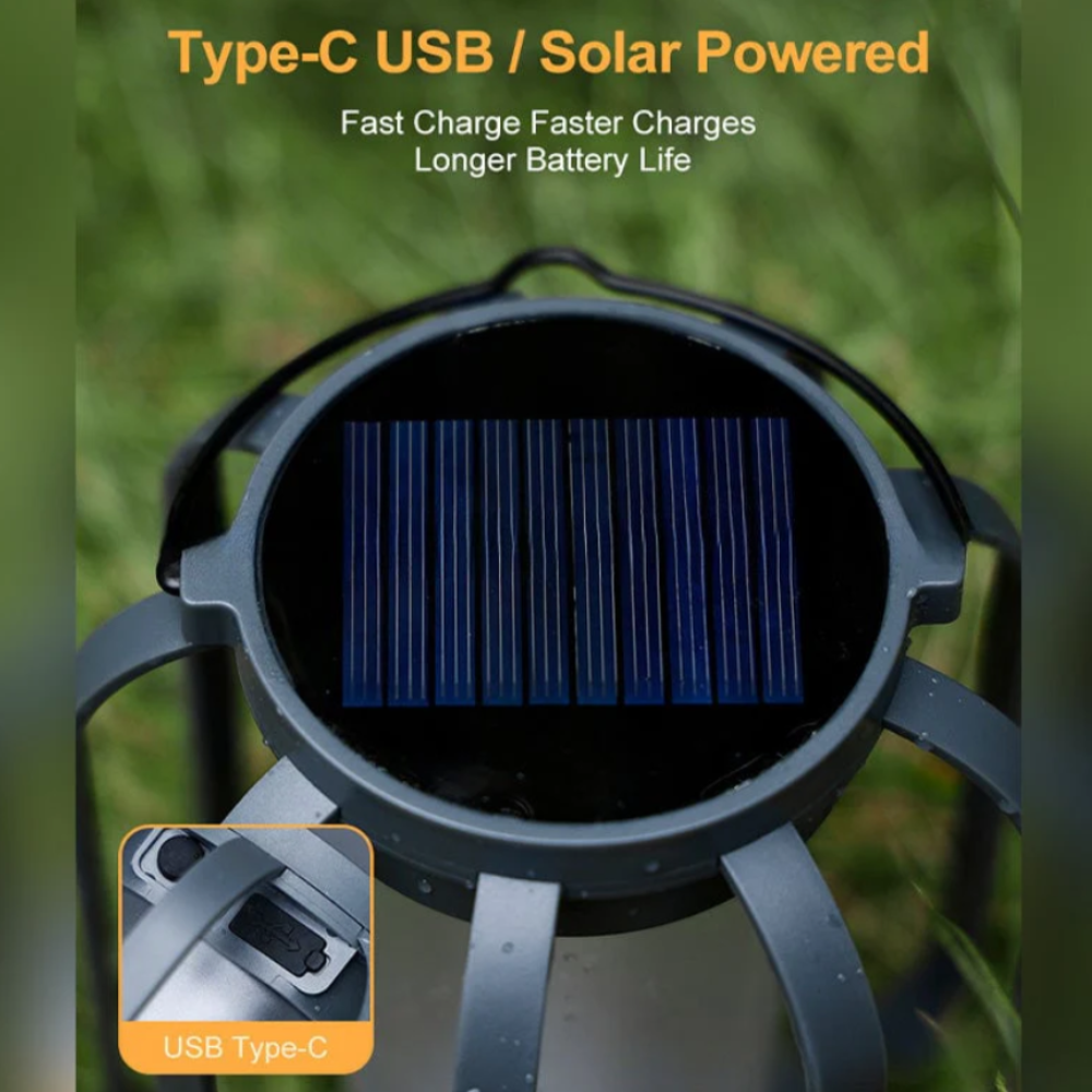 Solar Lantern Outdoor Hanging Light Flame