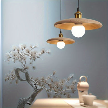 Modern Nordic Solid Wood Pendant Light