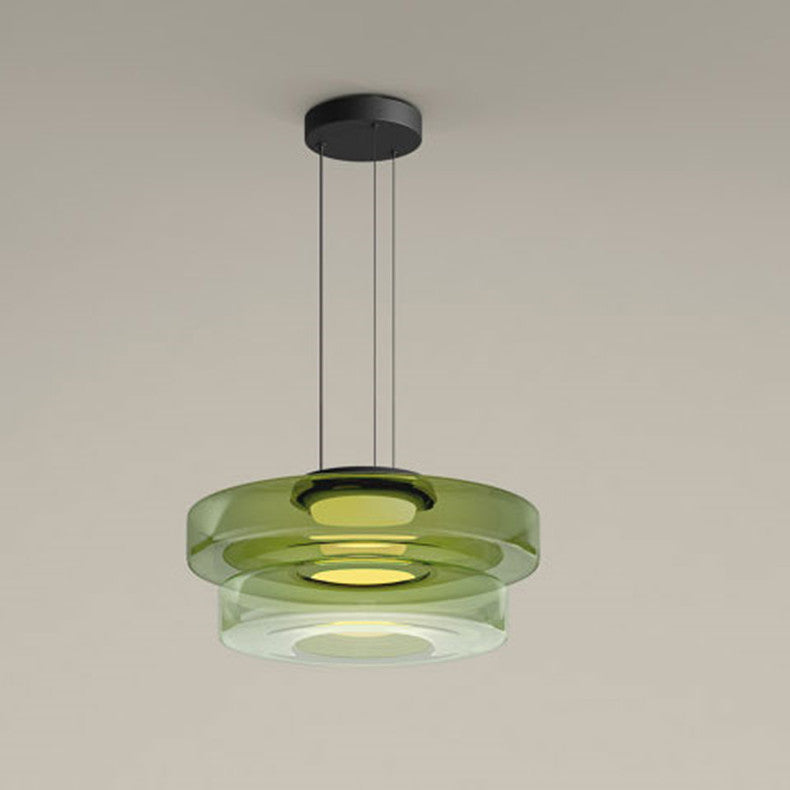 Glass Pendant Lamp Bauhaus Style Hanging