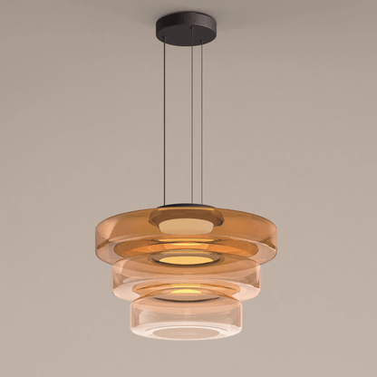 Bauhaus Glass Pendant Light Modern Layered