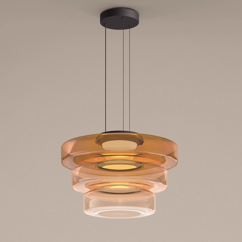 Glass Pendant Lamp Bauhaus Style Hanging