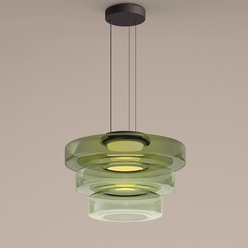 Bauhaus Glass Pendant Light Modern Layered