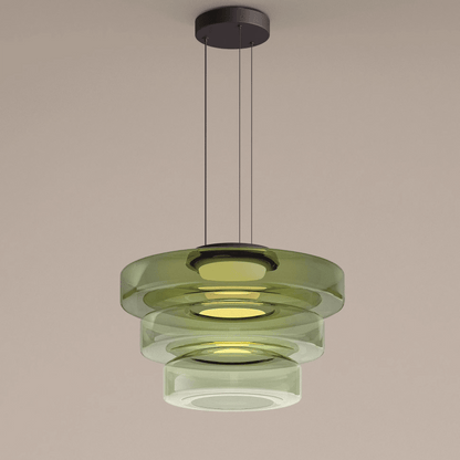 Bauhaus Glass Pendant Light Modern Layered