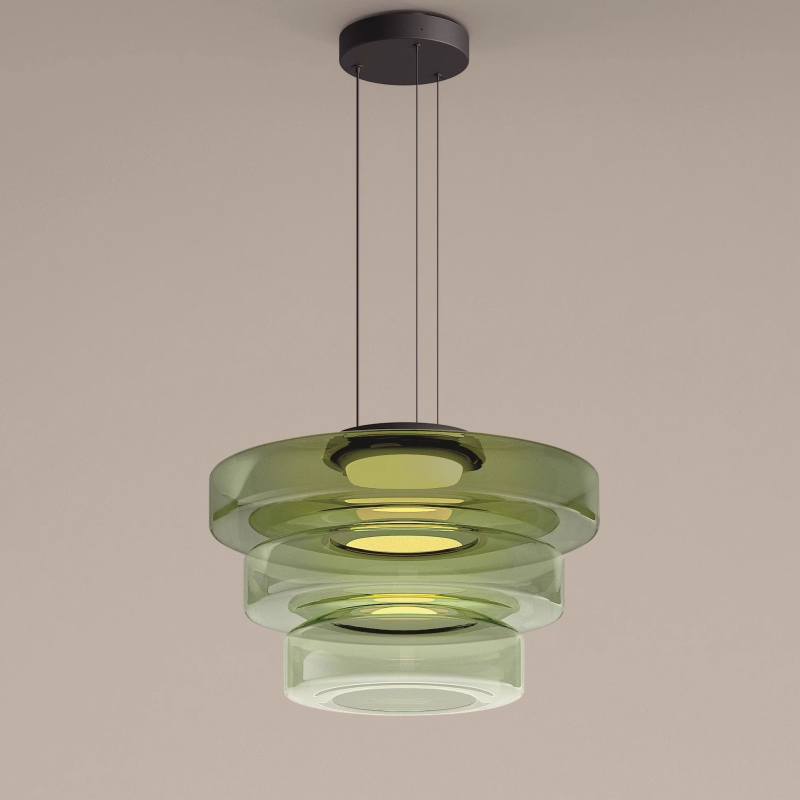 Glass Pendant Lamp Bauhaus Style Hanging