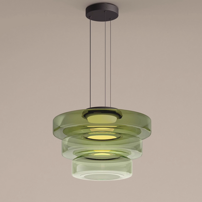 Glass Pendant Lamp Bauhaus Style Hanging