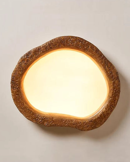 Le Halo Bois Ceiling Light Rustic Wood