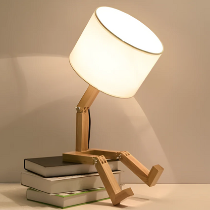 Rilna Table Lamp Flexible Wooden Design