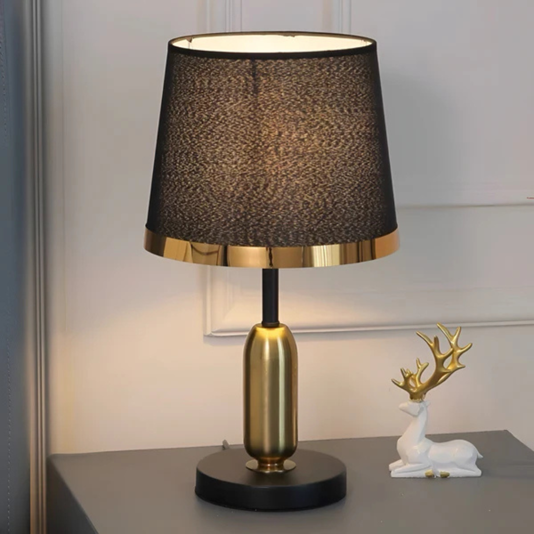 Vintage Black & Gold Table Lamp Modern