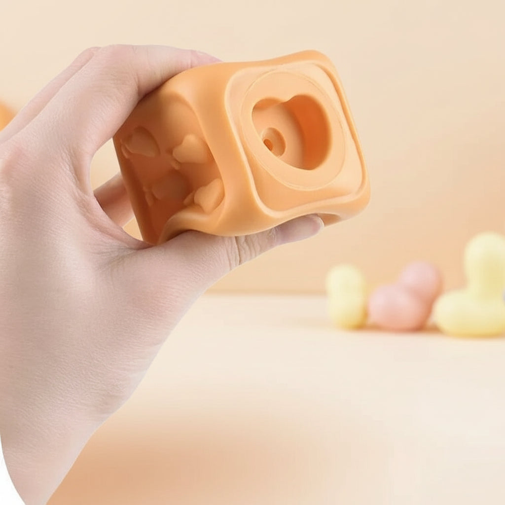 Baby Stacking Toy Sensory Teething Cubes