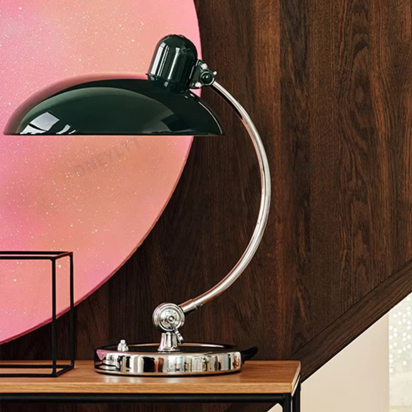Scandiarc Table Lamp Bauhaus Inspired Curved