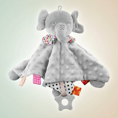 Baby Security Blanket Elephant Plush Lovey