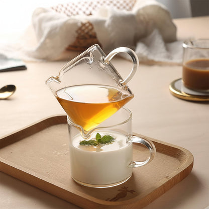Espresso Cups Glass Double Spout Measuring
