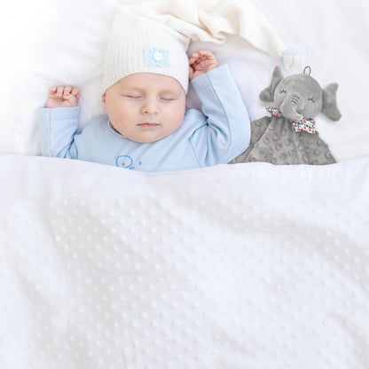 Baby Security Blanket Elephant Plush Lovey