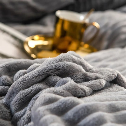 Bedding Duvet Cover Set Plush Style Winter