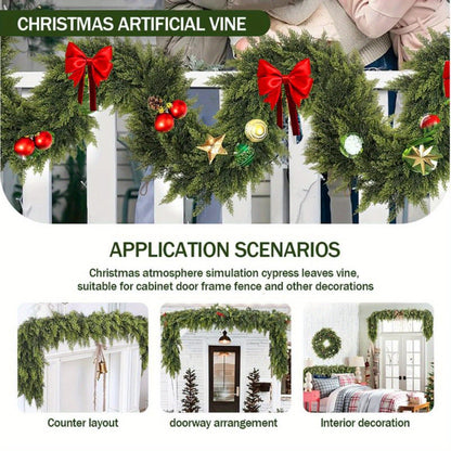 Christmas Garland Artificial Greenery Art