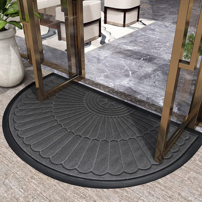 Door Mat Non Slip Rubber Semi Circular
