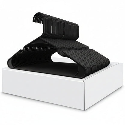 Clothes Hangers Plastic Set Heavy Duty Slim