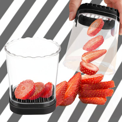 Fruit Slicer 8 Blades Easy Use Strawberry