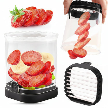 Fruit Slicer 8 Blades Easy Use Strawberry