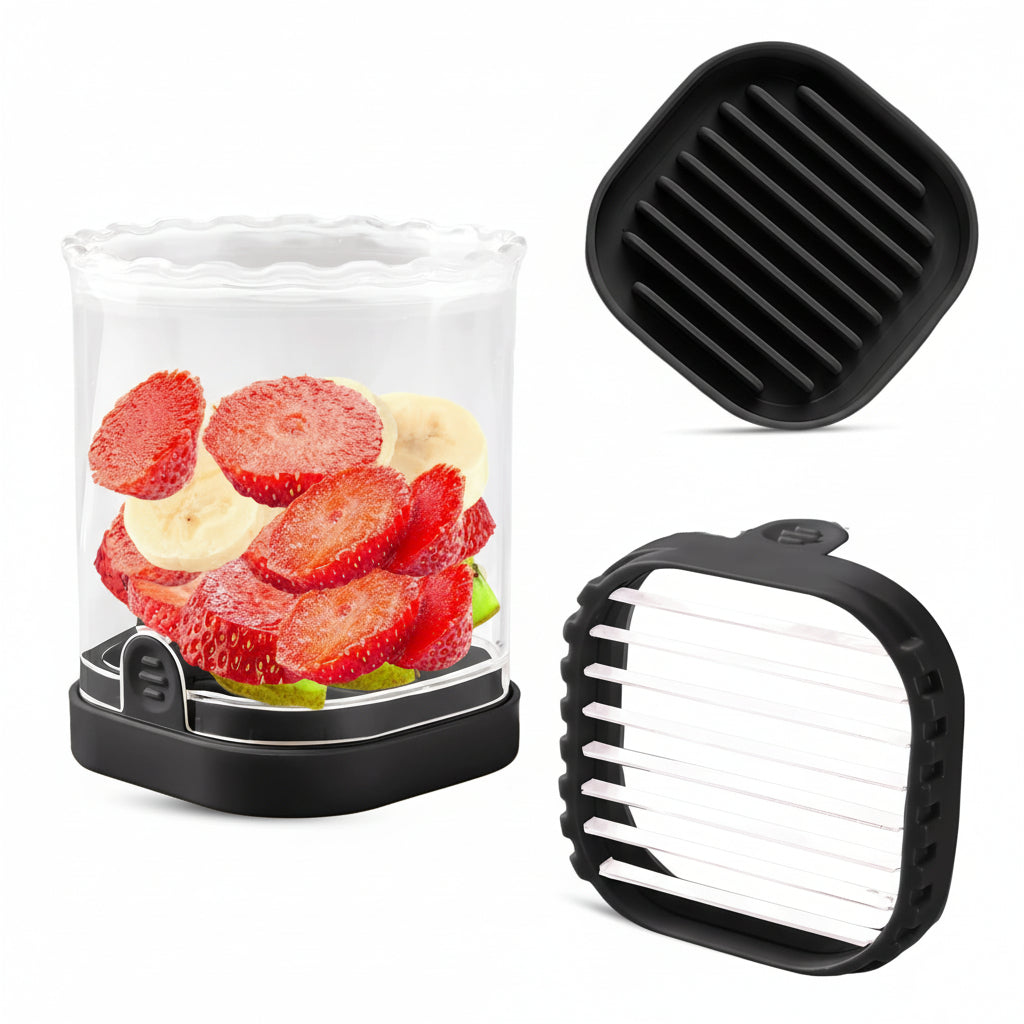 Fruit Slicer 8 Blades Easy Use Strawberry