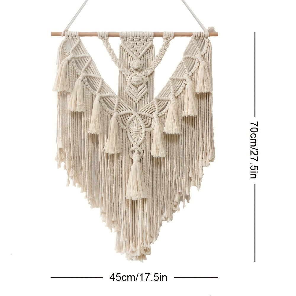 Bohemian Macrame Wall Hanging Handcrafted