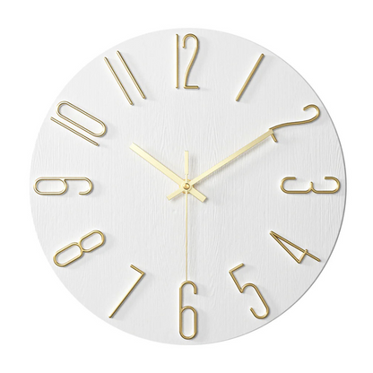 Noble Modern Wall Clock Minimalist Gold