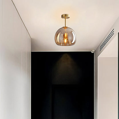 Vintage Bubble Glass Ceiling Light Retro
