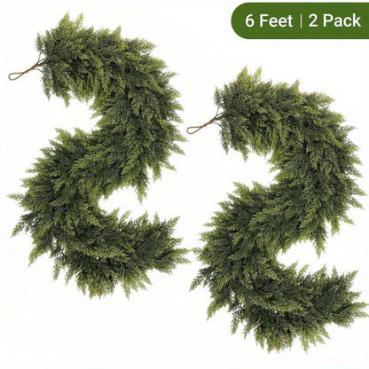 Christmas Garland Artificial Greenery Art