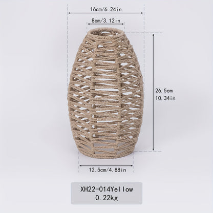 Modern Handwoven Rope Pendant Shade Natural