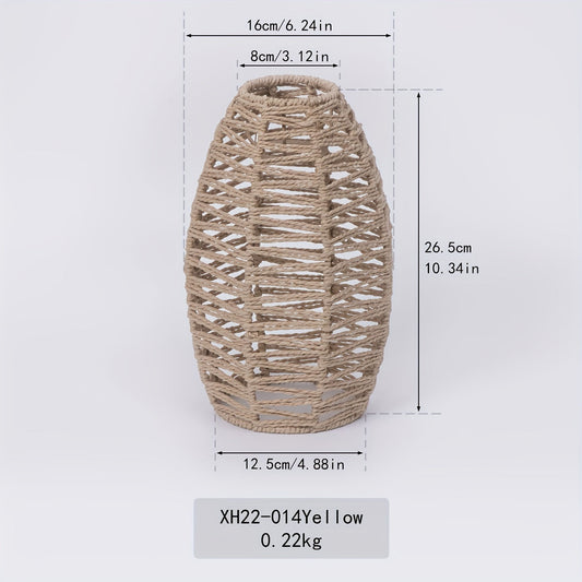 Modern Handwoven Rope Pendant Shade Natural