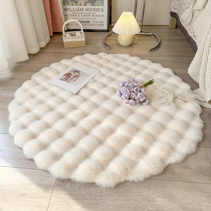 Cloud Comfort Round Bubble Rug Soft Fluffy